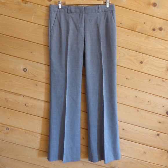 Theory Pants - Theory Gray Wool Blend Emery Broadway Slacks Pants